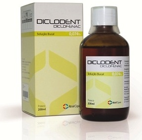 Diclodent 0,074% Diclofenac Soluo Bucal 200mL