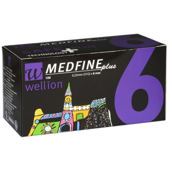 Wellion Medfine Plus Agulhas 6mm X 100