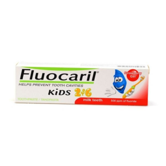Fluocaril Kids 2/6 Gel Dentifrico Morango 50mL