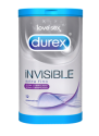Durex Invisible Extra Lubrificado Preservativos X 12