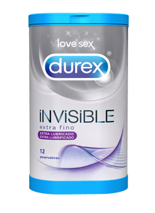 Durex Invisible Extra Lubrificado Preservativos X 12