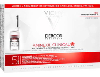 Vichy Dercos Aminexil Clinical 5 Mulher Ampolas X 21