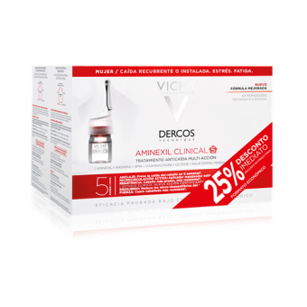 Vichy Dercos Aminexil Clinical 5 Mulher Ampolas X 42